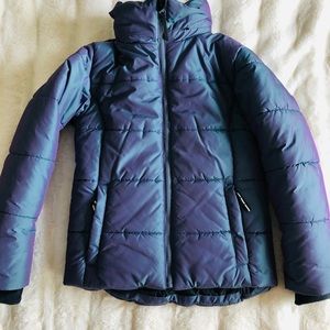COPY - Targets Girls winter Jacket. Metallic purple/blue/green size 10/12